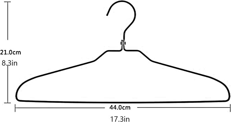 Clothing Hangers Coat Hangers Metal Hangers Space Saving Clothes Hangers Multifunctional Clothes Hangers,Convenient and Durable,for Home Clothing Store Tailor S,Blue-20 Pack - Image 3