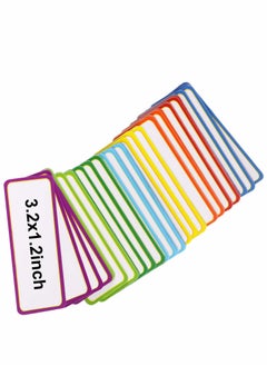 KASTWAVE Magnetic Label Sticker, 54 Pcs Dry Erase Labels Reusable Name Tag Plate Writable Erasable Stickers, 9 Colors (8 x 3 cm)  - Image 4