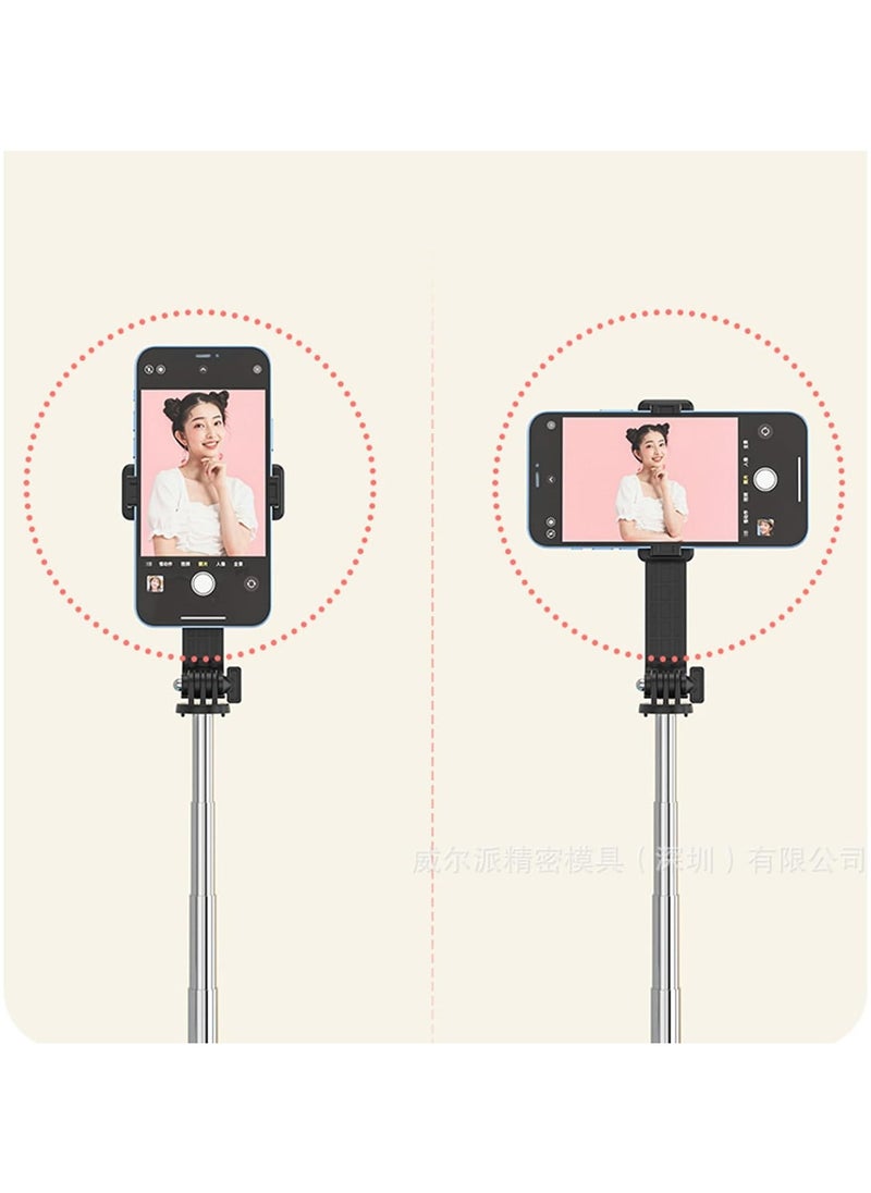 TYCOM - Selfie Stick, 170CM Extendable Selfie Stick Tripod with Bluetooth Wireless Remote Phone Holder (P87TC Black) - Image 1