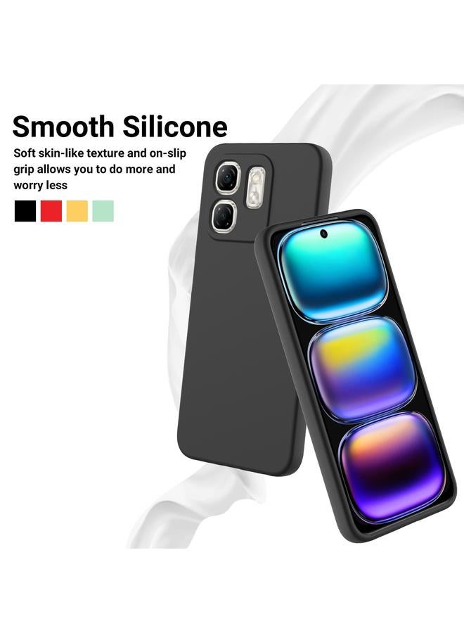 Zaboon Case For Infinix Hot 50i Solid Color Liquid Silicone Dropproof Full Coverage Phone Case - Image 3