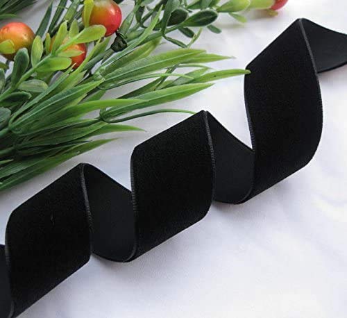 Chenkou Craft 5Yards Black 1 1/2" Velvet Ribbon Bulk (Black, 1 1/2"(40mm)) - Image 3
