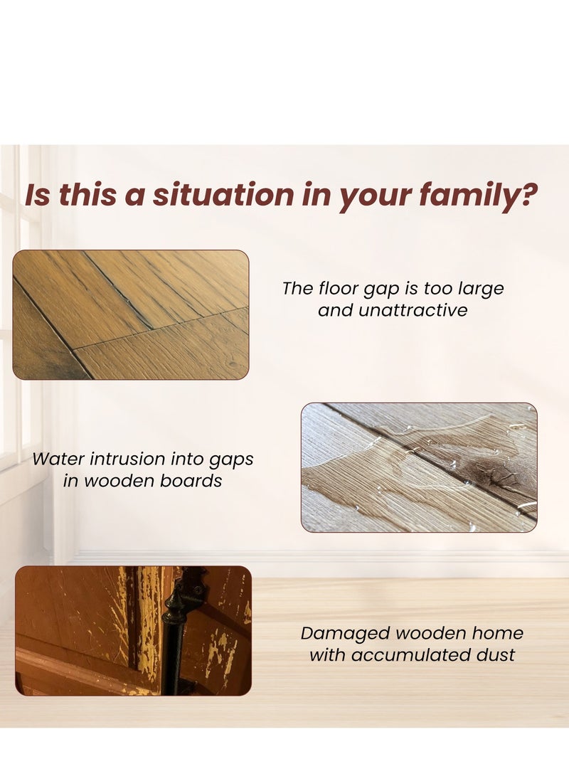 Jaysuing Begonia wood 100g Wooden Floor Beauty Seam Agent Wood Gap Filling Pothole Glue Waterproof And Mildew-Proof Furniture Damage Quick Repair Paste - Image 3