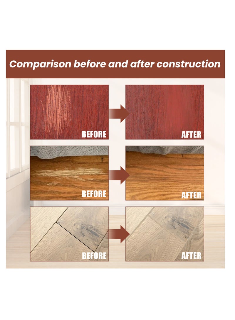 Jaysuing Begonia wood 100g Wooden Floor Beauty Seam Agent Wood Gap Filling Pothole Glue Waterproof And Mildew-Proof Furniture Damage Quick Repair Paste - Image 4