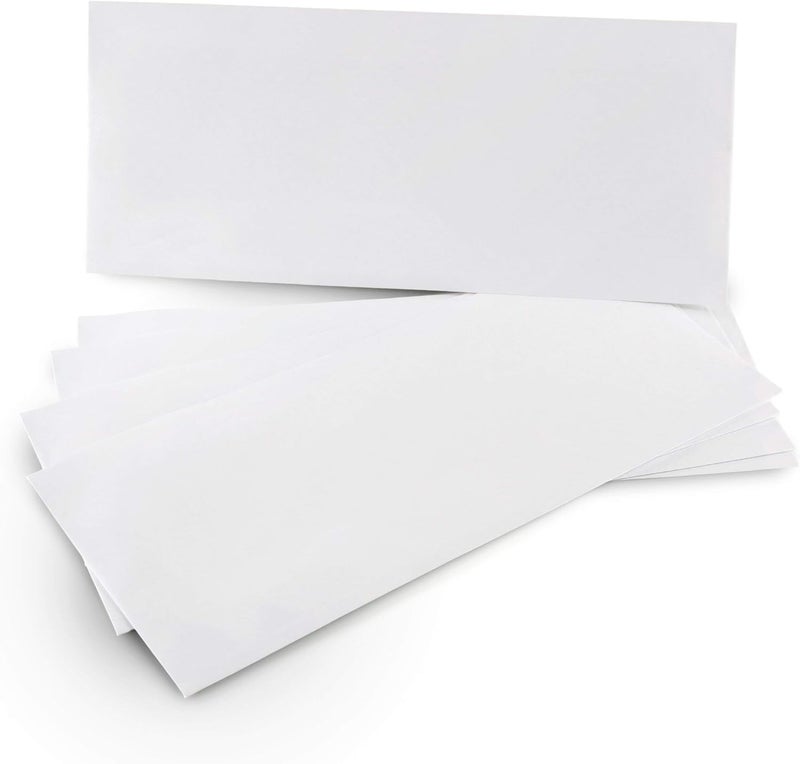 Aimoh 500#9 Security White Envelopes, GUMMED Closure, Premium Security Tint Pattern - No Window, EnveGuard, Size 3-7/8 x 8-7/8 Inches - White - 24 LB - 500 Count (30128) - Image 2