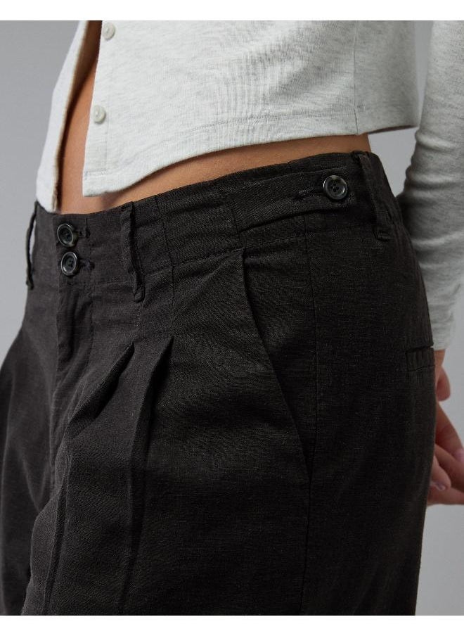 American Eagle AE Stretch Linen-Blend High-Waisted Wide-Leg Trouser  - Image 5