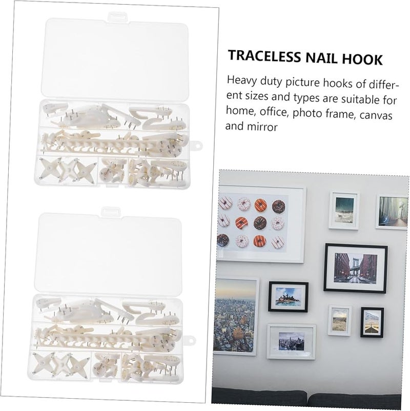 Tehaux 42 قطعة من خطاطيف تعليق الصور بدون ضرر للجدران للإطارات الأعمال الفنية المرايا - Image 3