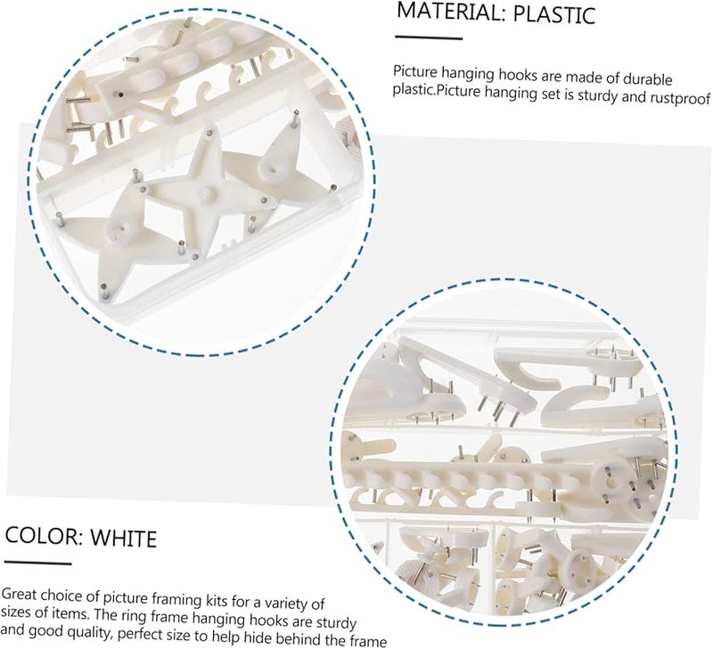 Tehaux 42 قطعة من خطاطيف تعليق الصور بدون ضرر للجدران للإطارات الأعمال الفنية المرايا - Image 5