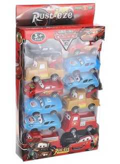 Cars 12 In 1 Cars' Movie Cars - Lightning McQueen Cartoon Movie Series, Mini-Action Figure, 12 Pieces Vehicle Toy Car  - Image 1