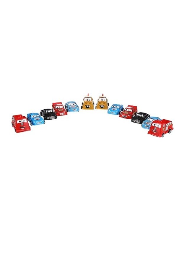 Cars 12 In 1 Cars' Movie Cars - Lightning McQueen Cartoon Movie Series, Mini-Action Figure, 12 Pieces Vehicle Toy Car  - Image 2
