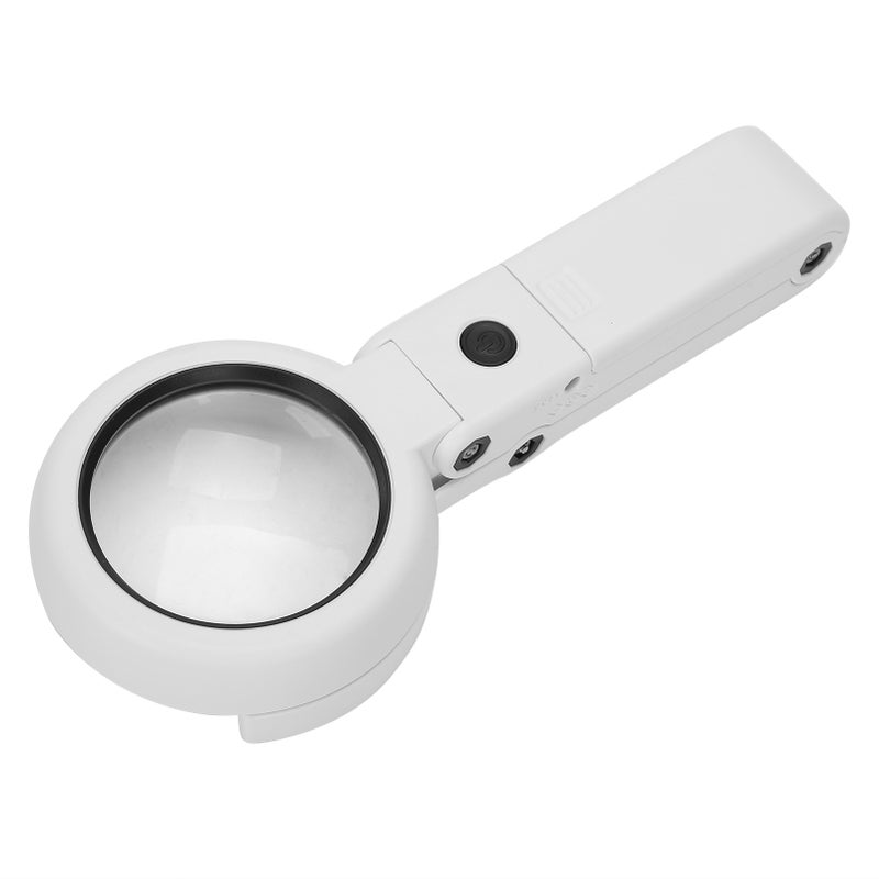 5x 11x Magnifying Glass USB 8 LED Lights Illuminated Portable Magnifying Glass for Elderly - Image 5