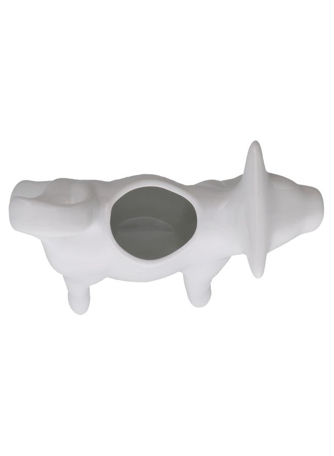 BIA Cordon Bleu Cow Creamer - 4oz Porcelain Milk Pitcher with Microwave & Dishwasher Safe Finish, Animal Shaped Cream Server for Coffee, Tea & Tabletop Use - Farmhouse Style Accessory - Image 2