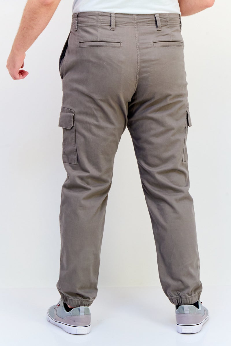 Celio سروال كارجو عادي للرجال، لون بني رملي - Image 3