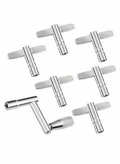 Y&D Drum Keys, 7 Pcs Universal Key Tuner, Chrome-Plated Steel Tuning Key, T-type Wrench and Z-type Percussion Instruments Parts for Drummers  - Image 1
