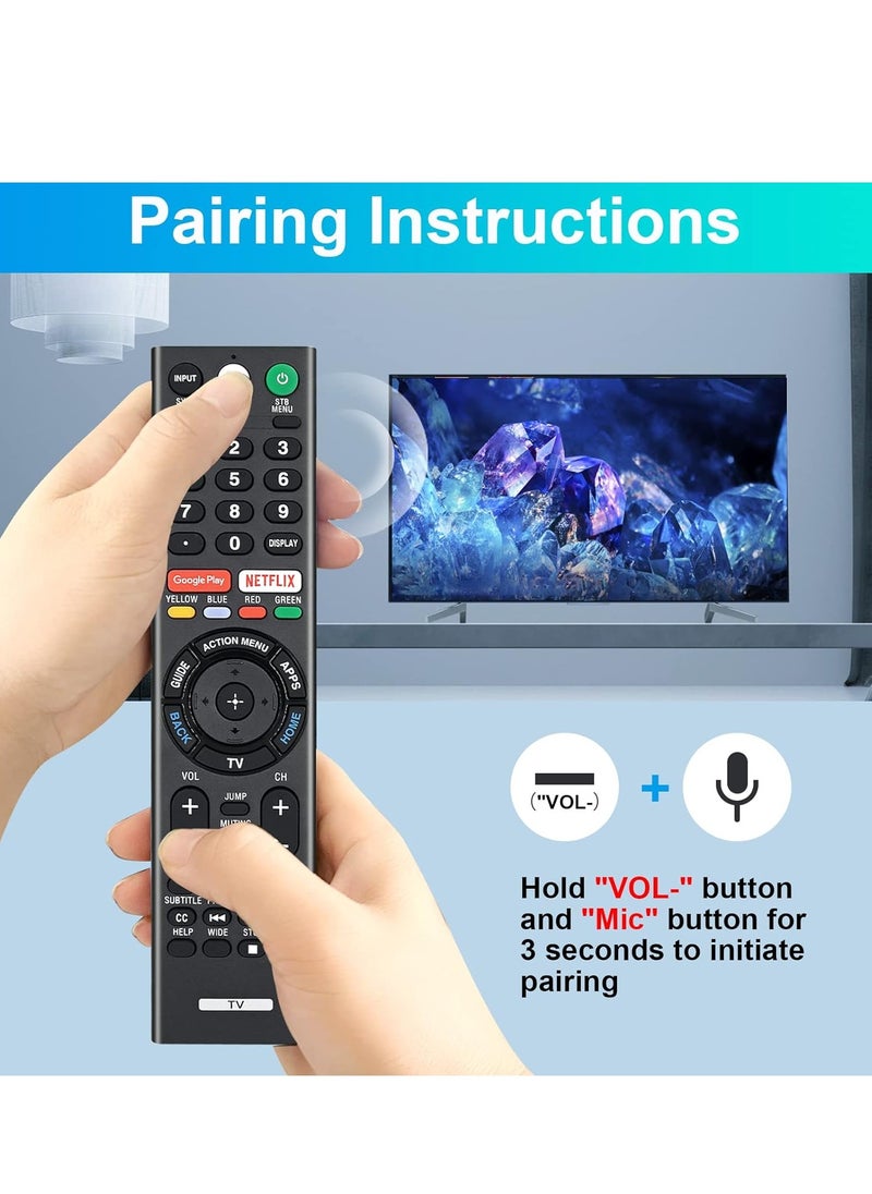 ELTRAZONE - Replacement Remote for Sony Bravia TV with Voice Control, Compatible with Sony RMF-TX300U 4K Smart HDTV Models XBR-49X800E, XBR-55X800E, XBR-55X850D, XBR-65X850E, XBR-85X850D, XBR-43X800E, XBR-65X930D, XBR-75X850E, XBR-75X940D - Image 1