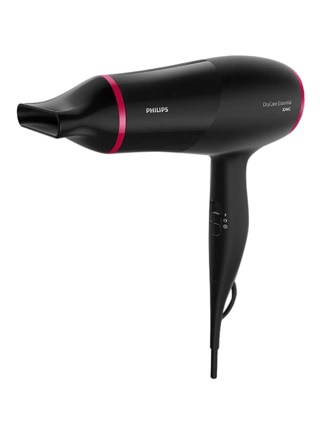 Philips DryCare Essential Energy Efficient Hairdryer Black/Pink - Image 1