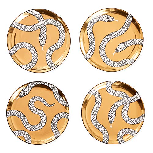 Jonathan Adler Eden Coasters, Gold - Image 5