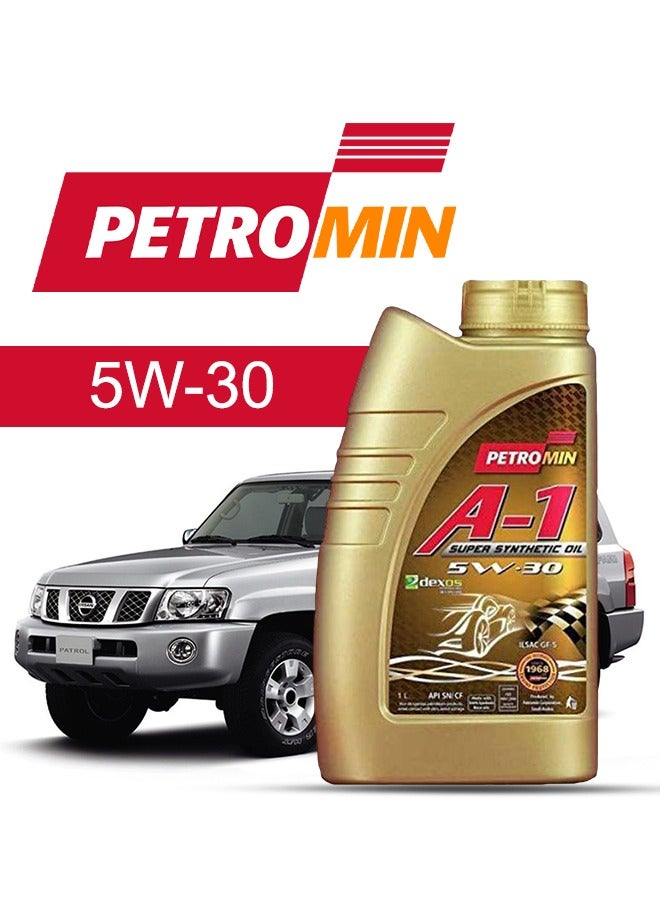 Petromin Engine Oil – For NISSAN Patrol  2024 - 2004, 7 Liter,  5w30 Petromin - With Engine Oil Filter - 2004 2005 2006 2007 2008 2009 2010 2011 2012 2013 2014 2015 2016 2017 2018 2019 2020 2021 2022 2023 2024
