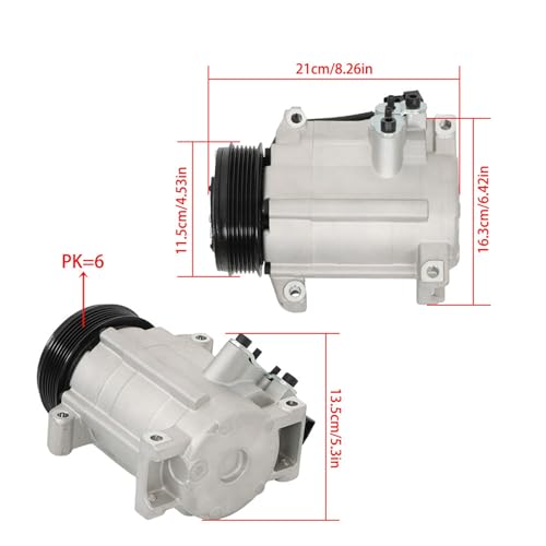 TJHSM AC Compressor Replacement for Acadia 2007-2012 Outlook 2007-2010 Enclave 2008-2012 - Image 4
