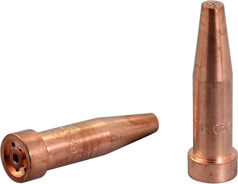 RIVERWELD Acetylene Cutting Tips 6290 Size 00 & 6290-00 for Oxygen Oxy Oxyfuel Cutter Torch Made of Copper Pack of 2 - Image 1