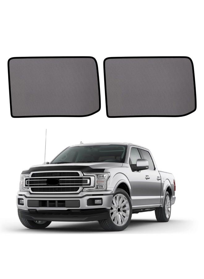 KOCZIL 2015-2020 f150 Window Shades - Rear Side Window Sun Shade for Baby, Breathable Mesh Car Privacy Window Covers, UV Protection and Heat Insulation for Road Trips, Napping, Camping (2 PCS) - Image 1