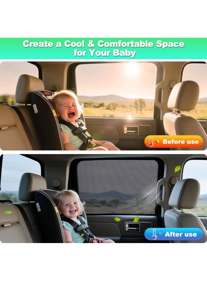 KOCZIL 2015-2020 f150 Window Shades - Rear Side Window Sun Shade for Baby, Breathable Mesh Car Privacy Window Covers, UV Protection and Heat Insulation for Road Trips, Napping, Camping (2 PCS) - Image 5