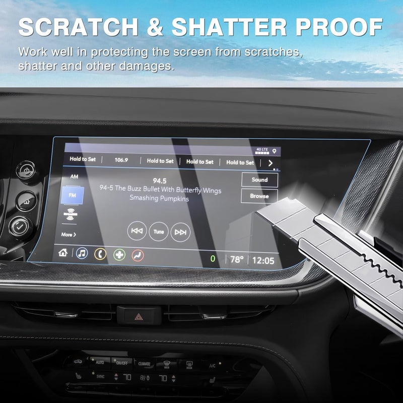 Karltys 【Upgrade】 2 Pack Screen Protector for 【No Glare u0026 Fingerprint】 Tempered Glass Buick Envision 2023~2021 10.2-Inch - Image 4