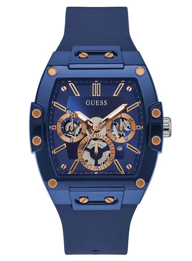 GUESS ساعة جيس الزرقاء المصنوعة من السيليكون GW0203G7 - Image 1