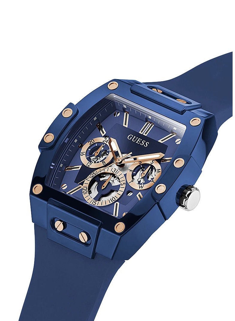 GUESS ساعة جيس الزرقاء المصنوعة من السيليكون GW0203G7 - Image 2