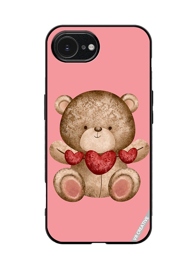 VR CREATIVE Protective Case Cover For Apple iPhone 16e Bear Love Design Multicolour