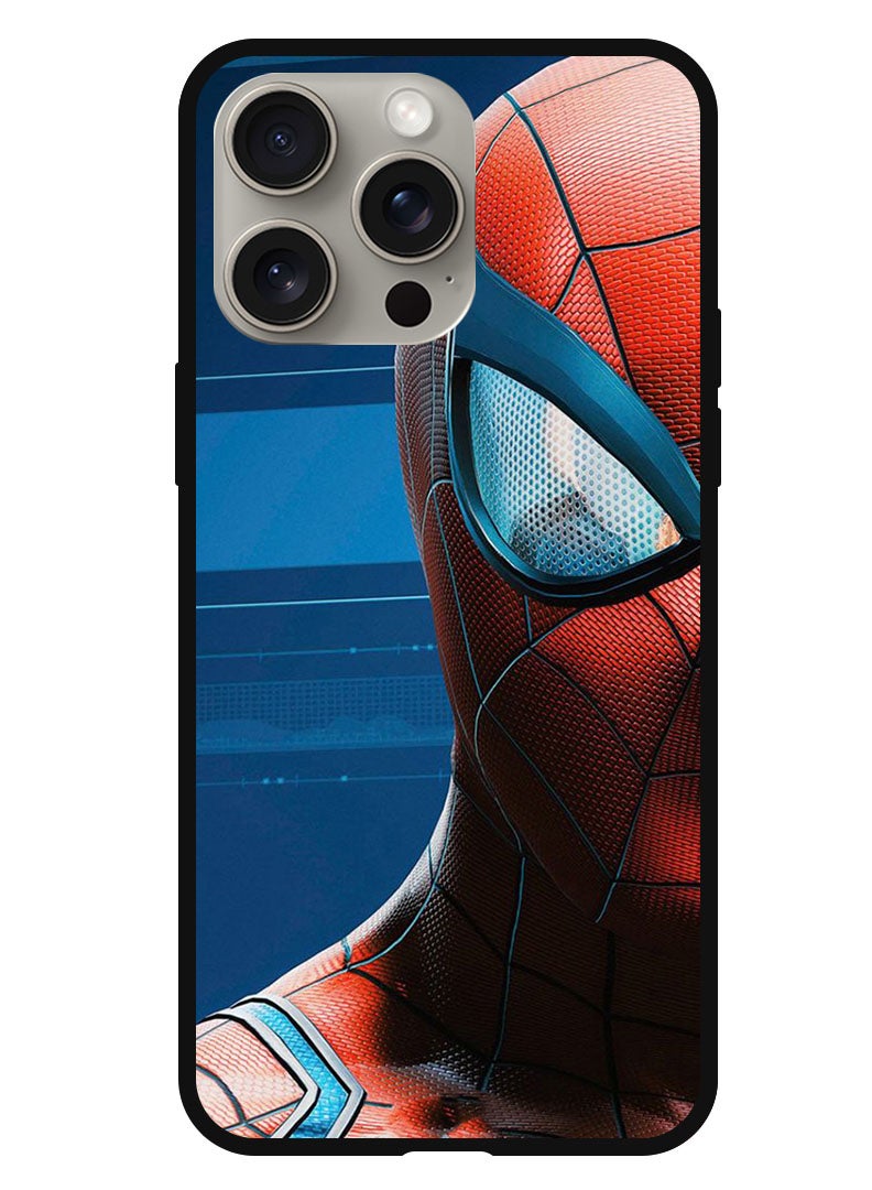 Theodor Protective Case Anti Scratch Shock Proof Bumper Cover For iPhone 15 Pro Max Spiderman half face - Image 1