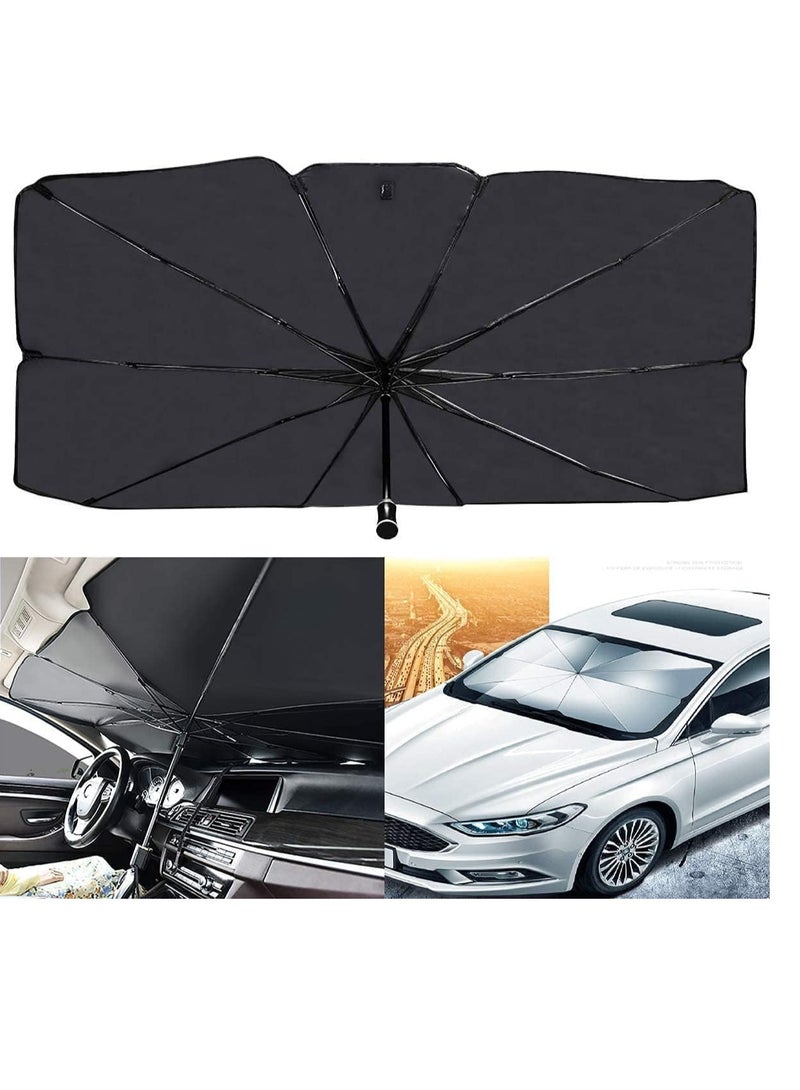 Wadi Car Windshield Sun Shade UV Heat Protection Foldable Keeps Your Car Cool and Blocks UV Rays - Image 1