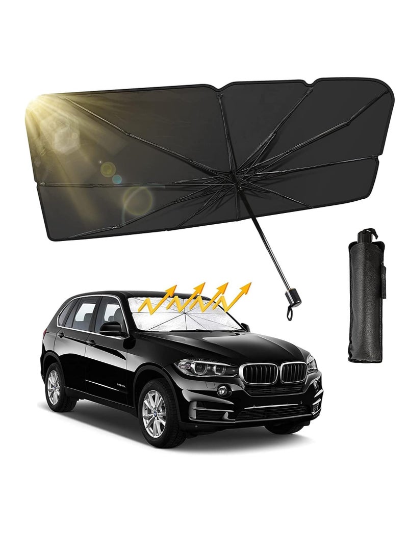 Wadi Car Windshield Sun Shade UV Heat Protection Foldable Keeps Your Car Cool and Blocks UV Rays - Image 5