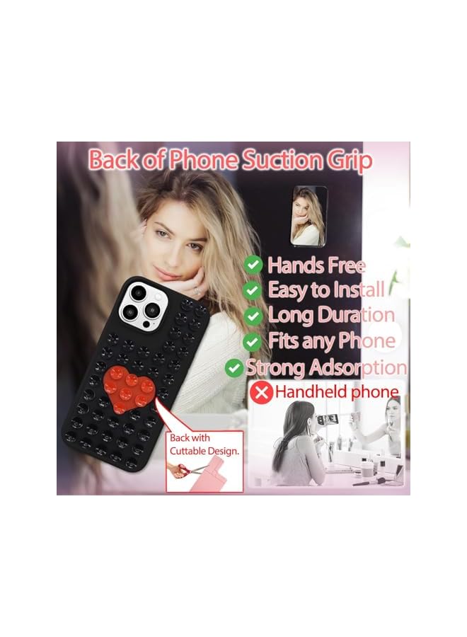 Green Tiger Silicone Suction Phone Case Mount, Cuttable Design of Silicone Adhesive Phone Stand Sticky for Cell Phone, Hands-Free Phone Accessories Holder for Selfies and Videos Pink - Image 2