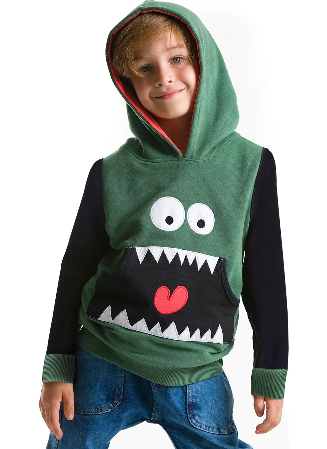 Denokids Glutton Hooded Boy Sweatshirt