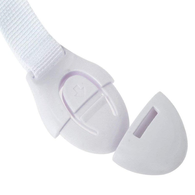 Cuttlefish Baby Proofing Child Safety Strap Locks for Drawers, Fridge, Cupboards, Etc. (Pack of 10) - Image 2