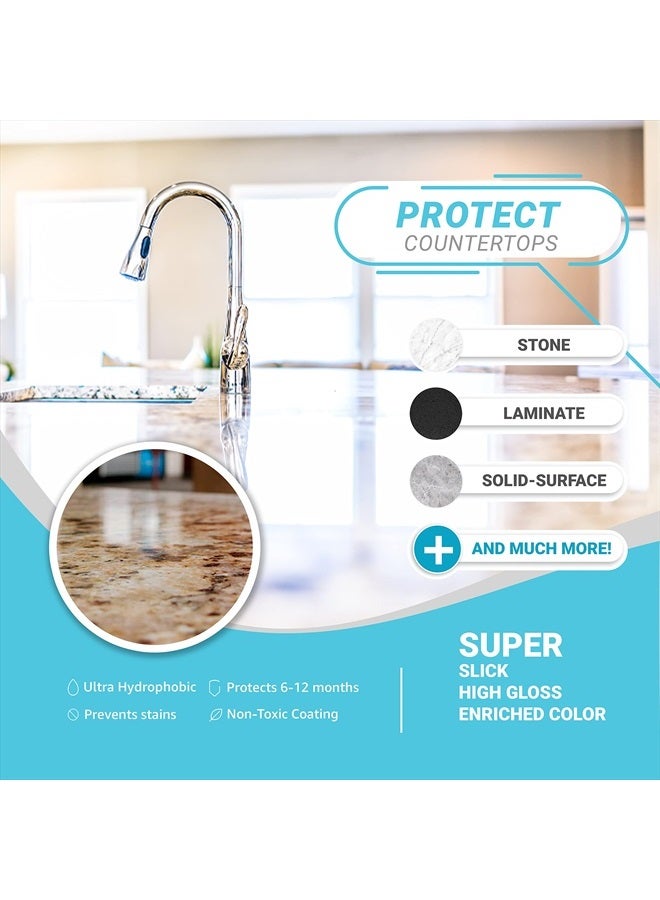 LifeProof طقم رذاذ الطلاء الخزفي - لمعان، ختم وحماية أسطح المطبخ والحمام، يصد البقع والأوساخ - Image 3