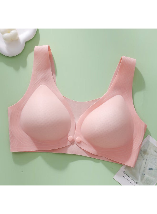 Goso Nursing Bra, Push-up Postpartum Breastfeeding Bra, Light Pink, 34/75bc, Universal Cup, Zj336