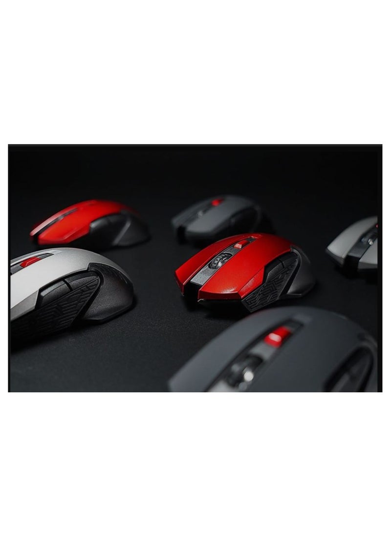 FANTECH - Red WG10 Mouse Wireless (2.4GHZ) Gaming Mouse With USB Receiver | Optical Sensor 2,000 DPI - PC/LAPTOP/MAC - Image 1