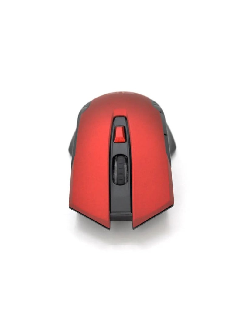 FANTECH - Red WG10 Mouse Wireless (2.4GHZ) Gaming Mouse With USB Receiver | Optical Sensor 2,000 DPI - PC/LAPTOP/MAC - Image 1