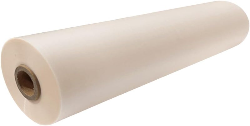 فيلم التصفيح الحراري غير اللامع من 17.3 بوصة × 656 قدم من BOPP، فيلم تصفيح حراري باللفائف، قلب بولي 1 بوصة، سمك 1 ميل (28 ميكرون)، لتصفيح الورق والصور - Image 1