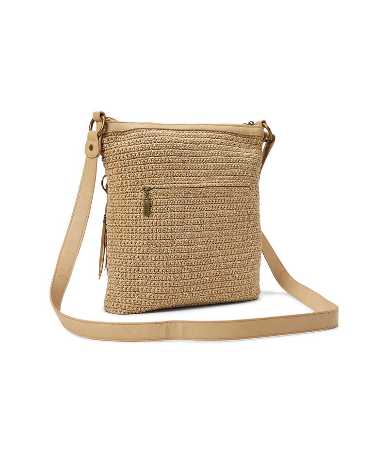 The Sak Lucia Crossbody Bag in Crochet, Convertible Purse with Adjustable Shoulder Strap, Bamboo Static - Image 2