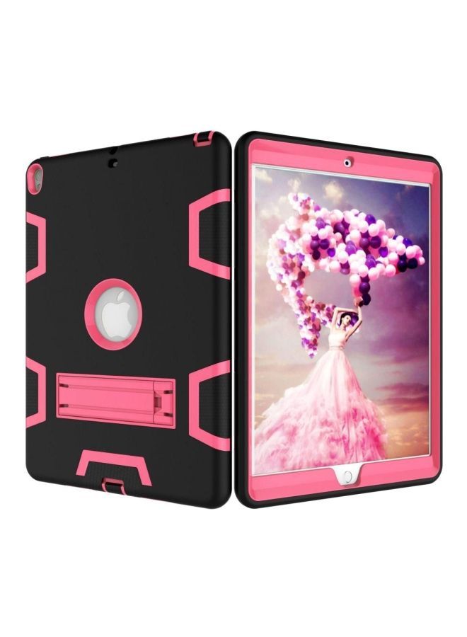 نيبمينينت غطاء حماية آرمور مزوّد بمسند لجهاز أبل آي باد برو مقاس 10.5 بوصات أسود/وردي - Image 2