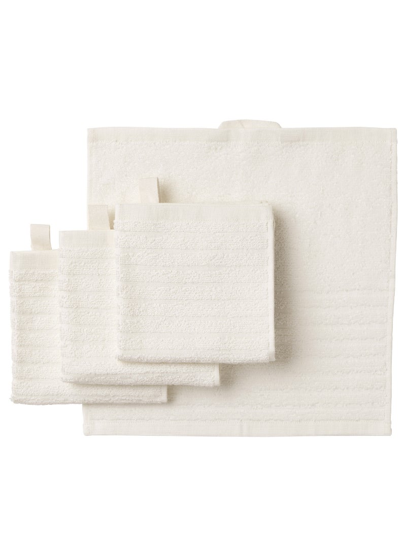 Generic Washcloth Ultra-Soft and Absorbent White 100% Cotton 30x30 cm 