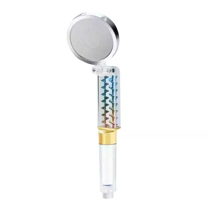 HANDHELD HIGH PRESSURE SHOWER HEAD WITH FILTER HIGHPRESSURE WATERSAVING SHOWER WITH FILTER COTTON 2 TURBO ROTATING FAN HANDHELD SHOWER HAND SHOWER FOR BATHROOM WITH PAUSE SWITCH