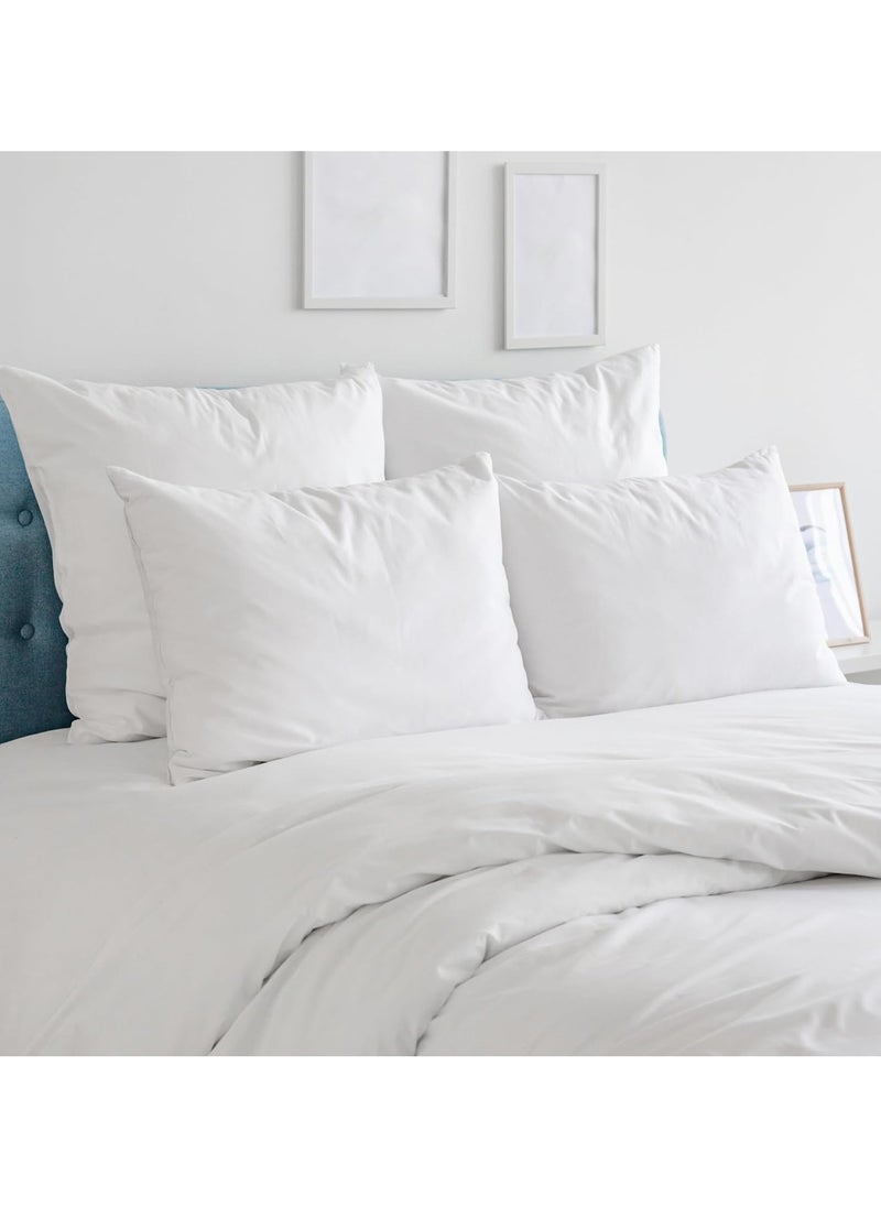 Infinitee Xclusives Premium White King Pillow Cases - 2 Piece Set Pillow Cover - Soft Brushed Microfiber Fabric - Pillow Cases Standard Size (20x40 Inches) by Infinitee Xclusives  - Image 3