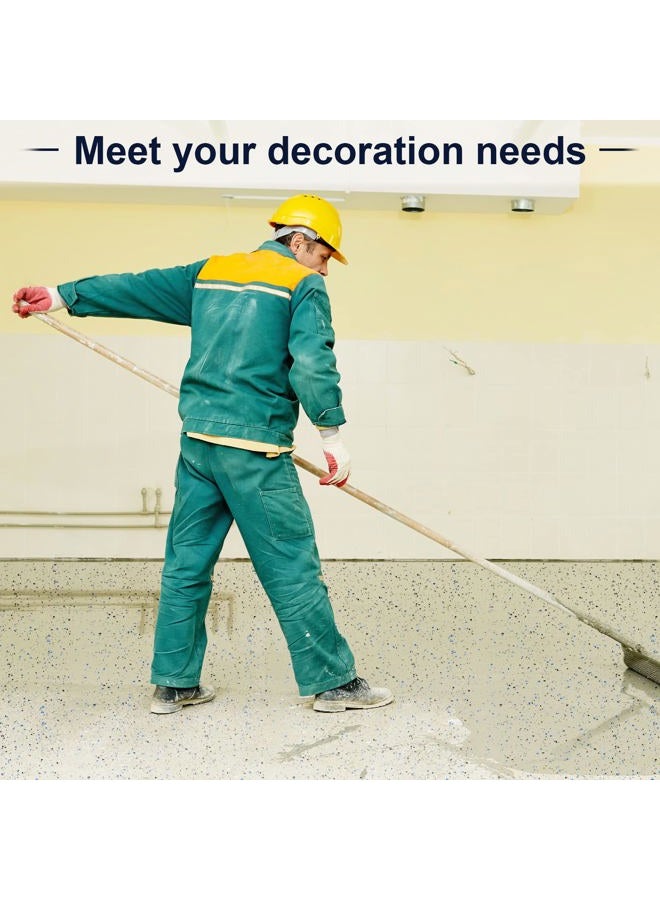 Timtin 700 G/ 1.54 lb Blend Decorative Color Paint Chips Epoxy Flakes Concrete Floor Coatings Flakes for Garage Floor Paint Interior Exterior Wall(Black, White, Blue, Gray) - Image 4