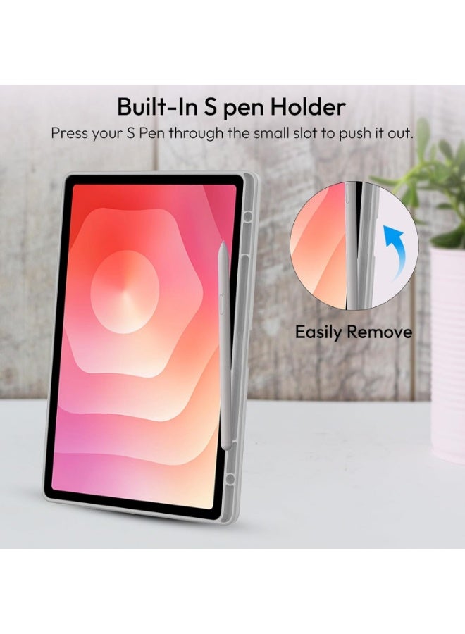 Protect Samsung Galaxy Tab S11 Case Cover with S Pen Holder Slim Magnetic Trifold Stand Cover Shockproof Hard Back Protective Case Auto Sleep Wake Lightweight Cover for Samsung Tab S11 11-inch - Image 5