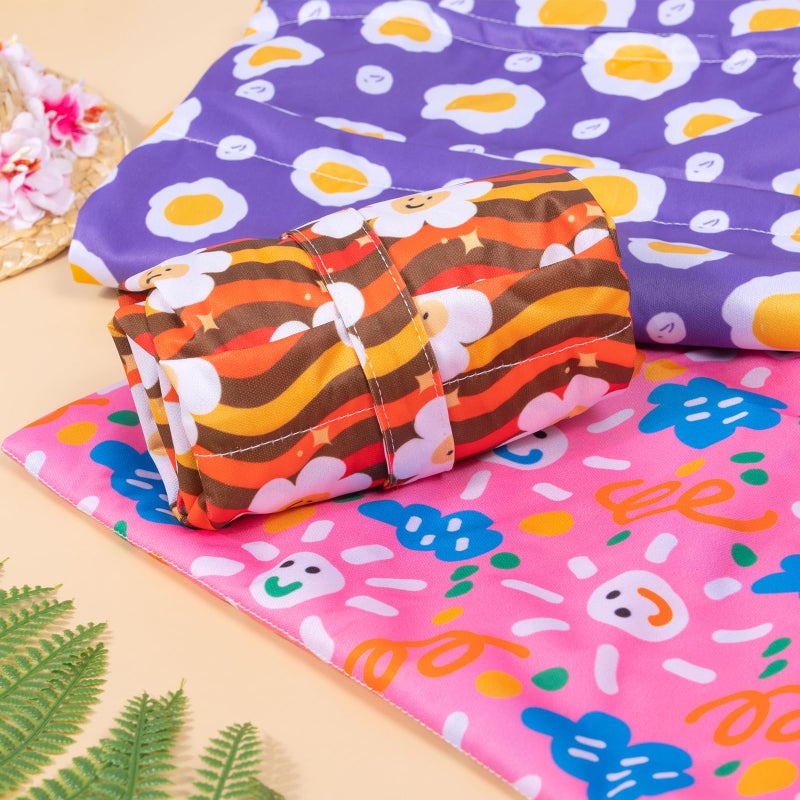 babygoal Wet Dry Bags for Baby Cloth Diapers, Washable Travel Bags, Beach, Pool, Gym Bag for Swimsuits & Wet Clothes with Two Zippered Pockets 3 Pack 3LN07 - Image 4