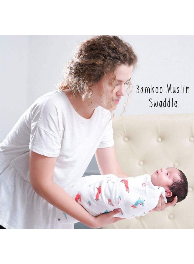 Rabitat Bamboo Swaddle Pamper Soft 47"X47" (City Lights) - Image 4