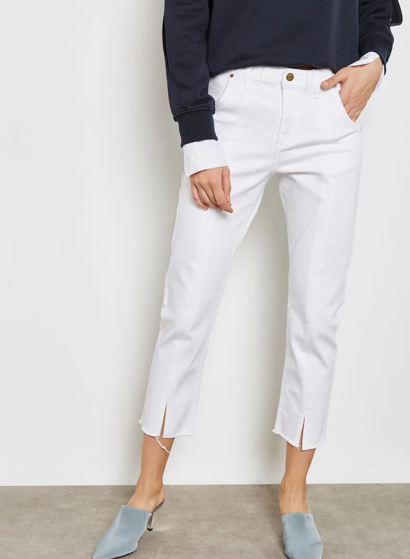 Evidnt Front Slit Straight Jeans